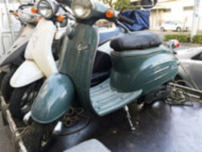 東京の葛飾区東堀切で原付バイク ヴェルデ50(グリーン)の引き取りと処分・廃車を無料でしました！