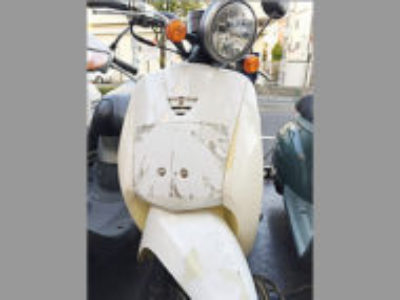 東京の葛飾区鎌倉にて原付バイク トゥデイ(白)の引き取りと処分・廃車手続きを無料でしました！