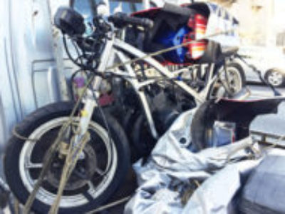 大田区で250ccフルカウルスポーツバイク スズキ RG250Γの引き取り処分と廃車を無料で行いました！