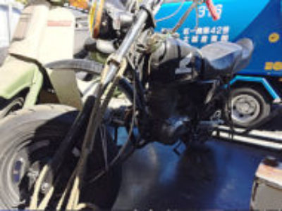 東京足立区中央本町の原付バイク ホンダ エイプ 黒を無料で引き取り処分と廃車しました！