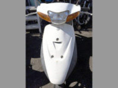 高崎市で原付バイクのスズキ レッツ2 ホワイトを無料で引き取り処分と廃車手続き代行