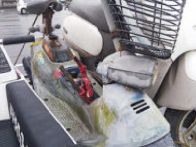 小金井市で原付バイクのホンダ ZOOK ファーグレーを無料で引き取りと処分と廃車手続き代行