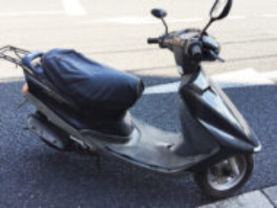 草加市で原付バイクのヤマハ アクシス90を無料引き取り処分と廃車手続き代行しました