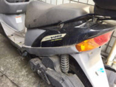 神奈川県大和市で原付バイクのアドレスV125G 紺色を無料で引き取り処分と廃車しました