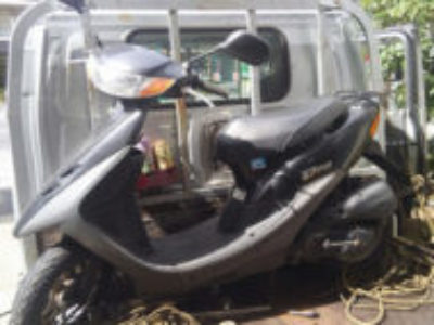 荒川区で原付バイクのホンダ Dio(黒色)を無料で引き取り処分と廃車手続き代行しました！