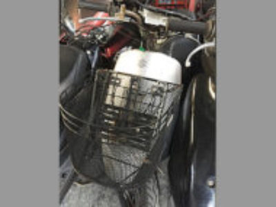 藤沢市で原付バイクのスズキ レッツ4 シルバーを無料引き取り処分と廃車手続き代行