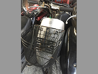 神奈川県藤沢市で無料引き取りと廃車をした原付バイク スズキ レッツ4 シルバー