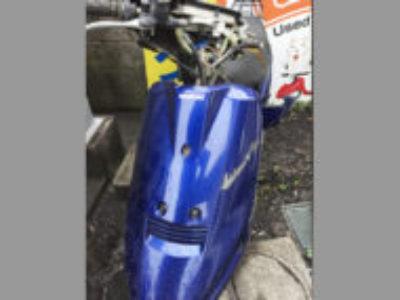 杉並区(東京)にある原付バイク スズキ アドレスV100 ブルーの引き取りと処分を無料で行いました！