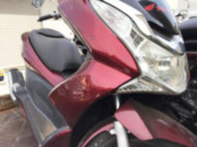 荒川区で原付二種バイク ホンダ PCX125 レッドの引き取り処分と廃車を無料で行いました！