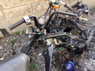 さいたま市岩槻区で原付バイクのスズキ チョイノリを有料引き取り処分と廃車