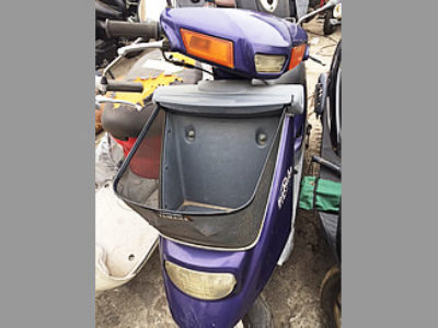 葉山町で原付バイクのヤマハ ジョグポシェ(紫色)を無料で引き取り処分と廃車