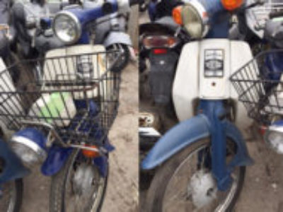 豊島区で原付バイクのホンダ カブ50 2台を無料引き取り処分と廃車