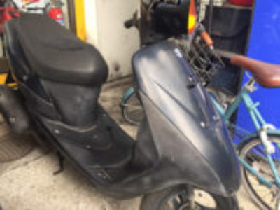 神奈川県平塚市真田でスズキのレッツ2(黒)を無料引き取り