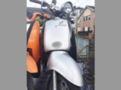 越谷市西方で原付バイクのSYM Fiddle50(シルバー)を無料で引き取りと処分しました