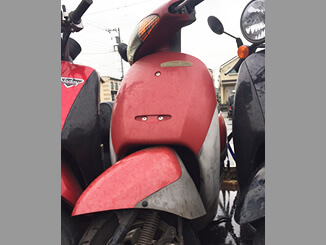 山梨県上野原市で無料で引き取りしたホンダ タクト(赤)