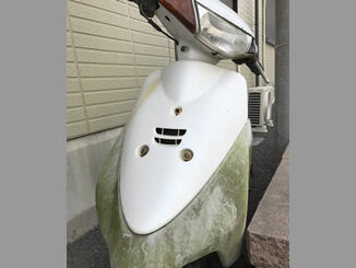 東京都狛江市和泉本町で無料で引き取りしたヤマハ JOG(白色)