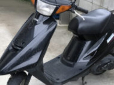 練馬区大泉学園町でベーシックな原付バイクのヤマハ JOG ブラックを無料引き取り処分と廃車手続き代行