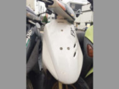 練馬区大泉学園町で原付バイクのホンダ ライブDio ZX ホワイトを無料引き取り処分と廃車手続き代行