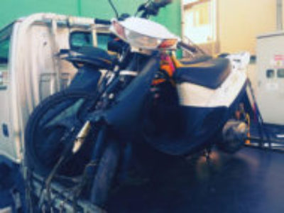 日野市旭が丘1丁目で原付バイクのTS50ハスラーとセピアZZを無料引き取り処分