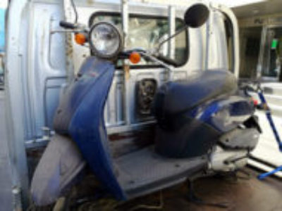 江東区海辺(東京都)で原付バイク ホンダ トゥデイの引き取りから処分まで無料で行いました！