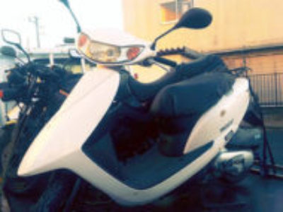 東松山市上野本でホンダ Dio-6 白を無料引き取り処分
