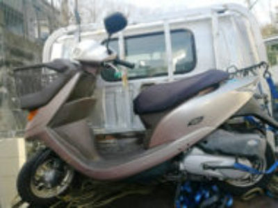 町田市相原町で原付バイクのディオチェスタ/ペルセウスブラウンを無料で引き取り処分