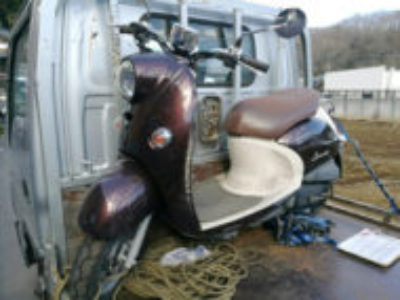 町田市相原町で原付バイクのヤマハ ビーノDXを無料で引き取り処分