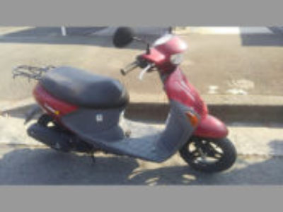 八王子市堀之内の原付バイク スズキ レッツ4 赤を無料で引き取り廃車