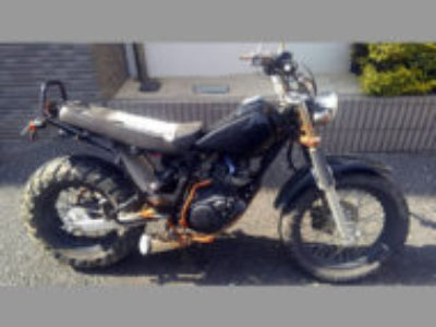 浦安市北栄3丁目のヤマハ TW200E カスタム車 ブラックを無料引き取り