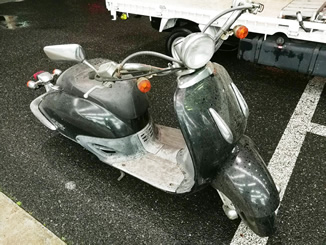 埼玉県北本市二ツ家で無料で引き取り処分をした原付バイクのホンダ ジョーカー50 黒
