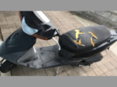 八王子市別所1丁目で原付バイクのレッツ2 ブラックを無料引き取りと廃車
