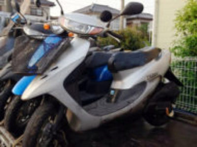 成田市三里塚御料でホンダ ライブDio 前カゴ付きシルバーを無料で引き取り廃車