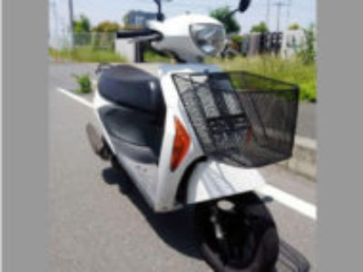 川越市仙波町3丁目でスズキ レッツ5 白 前カゴ付を無料で引き取り