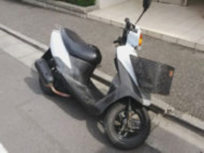 東京都江戸川区中央で故障した原付バイクのスズキ レッツ2を有料で引き取り処分しました！