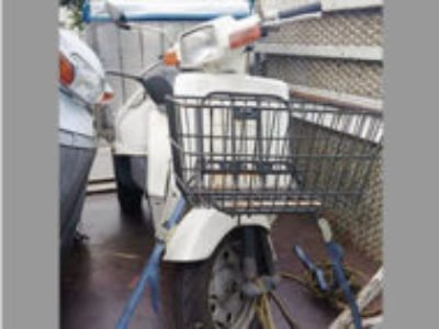 江東区潮見で原付ビジネスバイクのジャイロ UPの引き取り処分と廃車を無料で行いました！