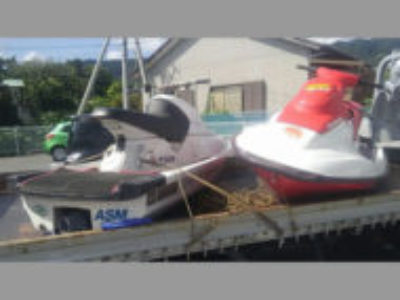 安房郡鋸南町保田でヤマハとシードゥーのジェットスキー2台を引き取りと処分をしました