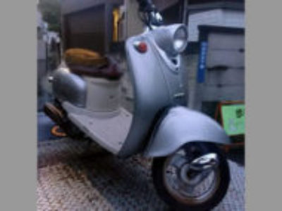 東京の大田区山王で原付バイク ヤマハ ビーノ50 シルバーの引き取り処分と廃車を無料でしました！