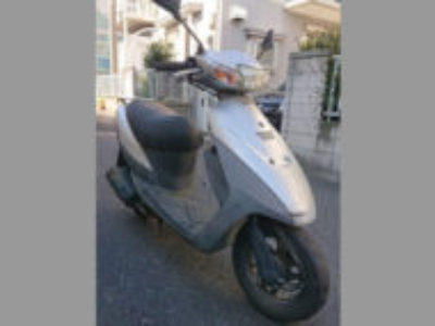 三郷市彦糸で原付バイクのスズキ レッツ2 シルバーを無料で引き取りと廃車手続き代行をしました