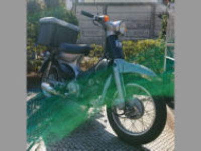 東京都江東区亀戸にある原付50ccバイク リトルカブの引き取り処分と廃車を無料でしました！