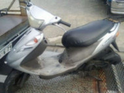 江戸川区篠崎町の原付バイク スズキ アドレスV125Gの引き取り処分と廃車を無料で行いました！