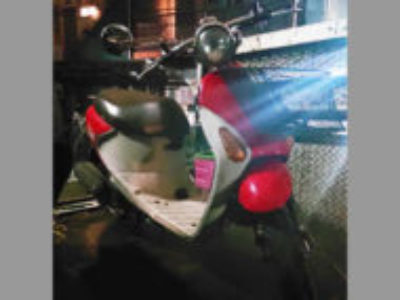 足立区関原で原付バイクのスズキ レッツ4 パレットを無料で引き取りと処分と廃車手続き代行