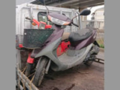 平塚市寺田縄のホンダ ライブDio ワインレッド 前カゴ付きを無料で引き取りと廃車