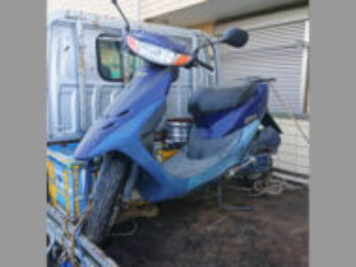 本庄市今井で原付バイクのホンダ ライブDio ブルーを無料で引き取りと廃車