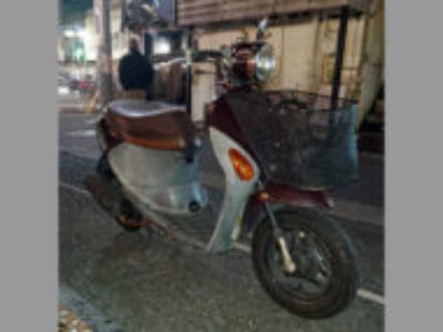 世田谷区太子堂で原付バイクのスズキ レッツ4パレット スウィートブラウンを無料引き取り処分