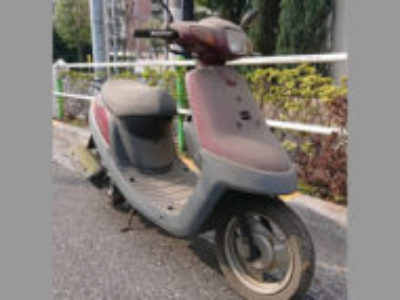 板橋区相生町(東京)で原付バイク JOGアプリオの引き取り処分と廃車を無料で行いました！