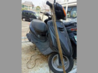 新座市大和田で原付バイクのヤマハ JOG FI ダークグレイを無料で引き取りと処分しました