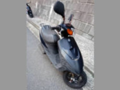 横浜市中区本牧大里町で原付バイクのスズキ レッツ2 ブラックを無料引き取り処分