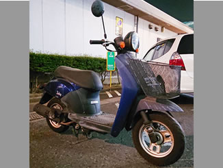 埼玉県坂戸市石井で無料で引き取り処分と廃車をした原付バイクの初代トゥデイ