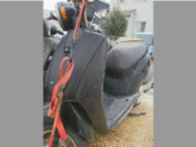 富士見市諏訪でベーシックな原付バイクのホンダ トゥデイ ブラックを無料引き取り処分