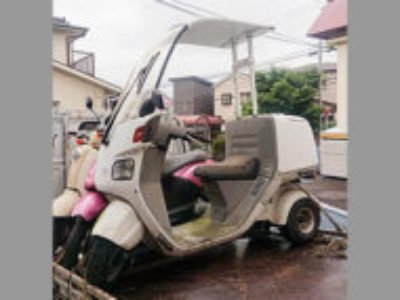 平塚市東八幡4丁目で原付バイクのホンダ ジャイロキャノピーを無料引き取り処分